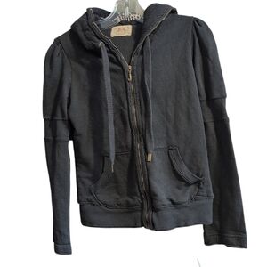 Elevate your casual style with this Juicy Couture full zip hoodie! Classic black